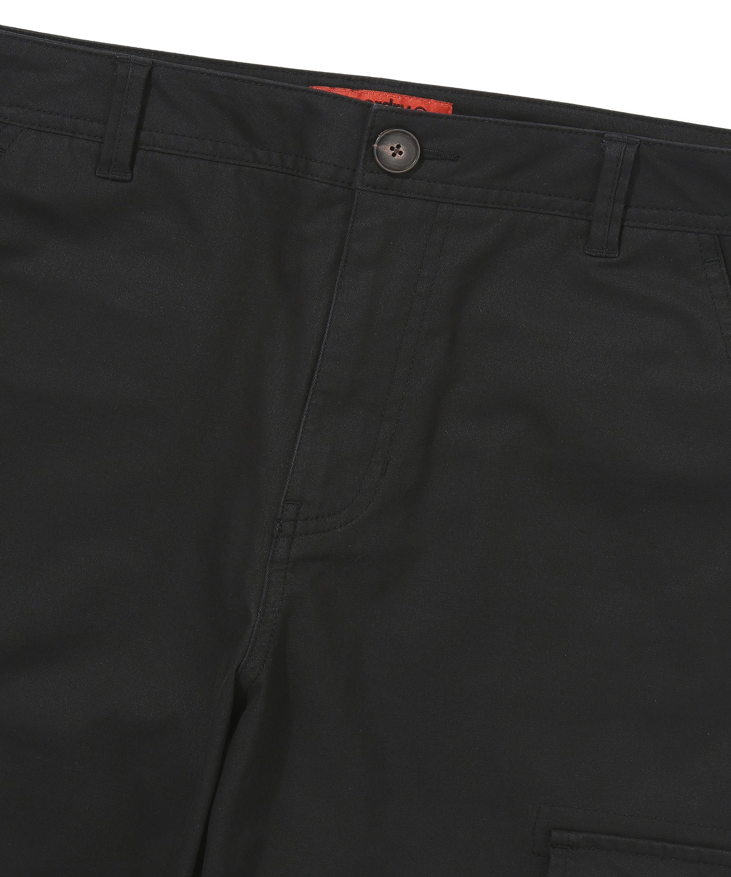 Label Slim Cargo Pants - Black