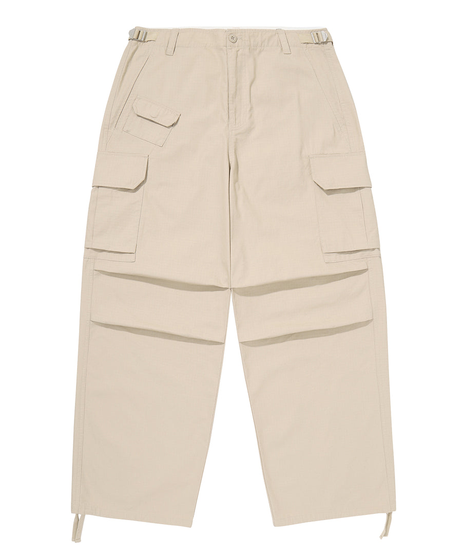 Cargo Parachute Pants - Beige