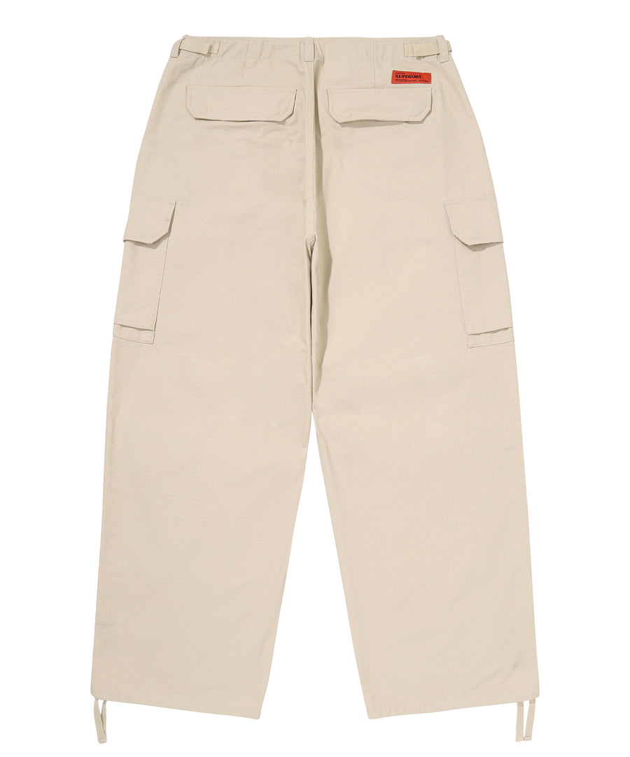 Cargo Parachute Pants - Beige