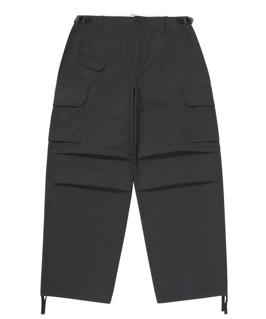 Cargo Parachute Pants - Black