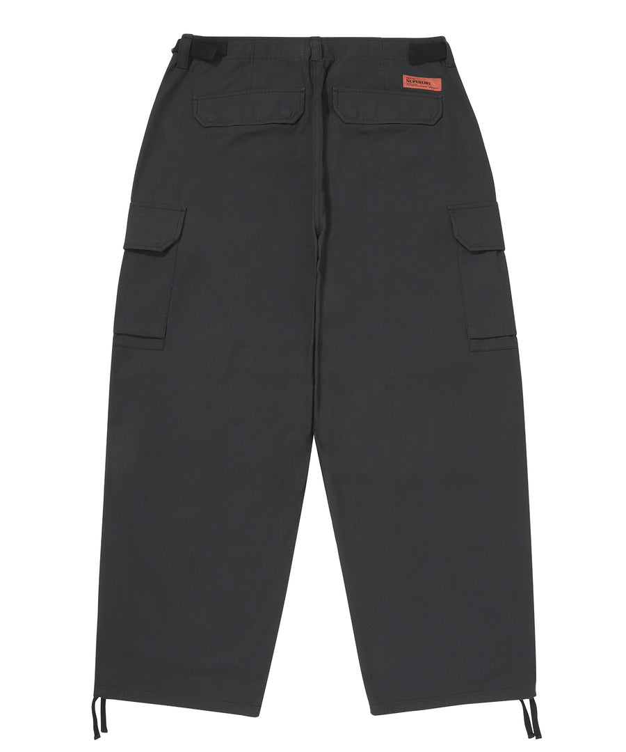 Cargo Parachute Pants - Black