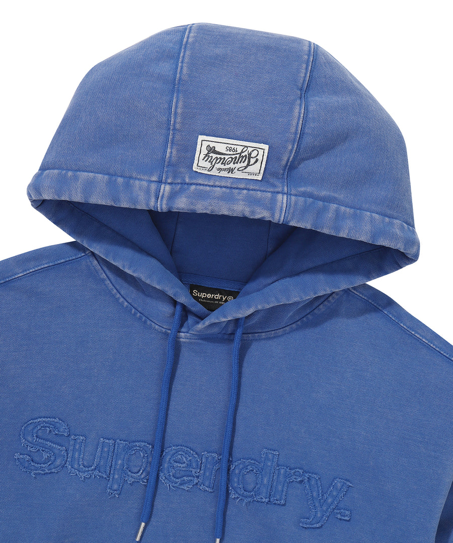 Vintage Washed Hoodie - Blue