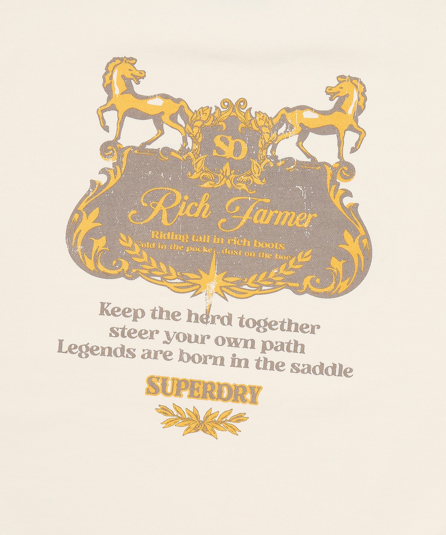 Rich Farmer Washed Sweatshirt - Cream