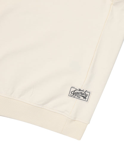Rich Farmer Washed Sweatshirt - Cream