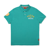 Muscle Fit Athletics Polo Shirt - L/Green