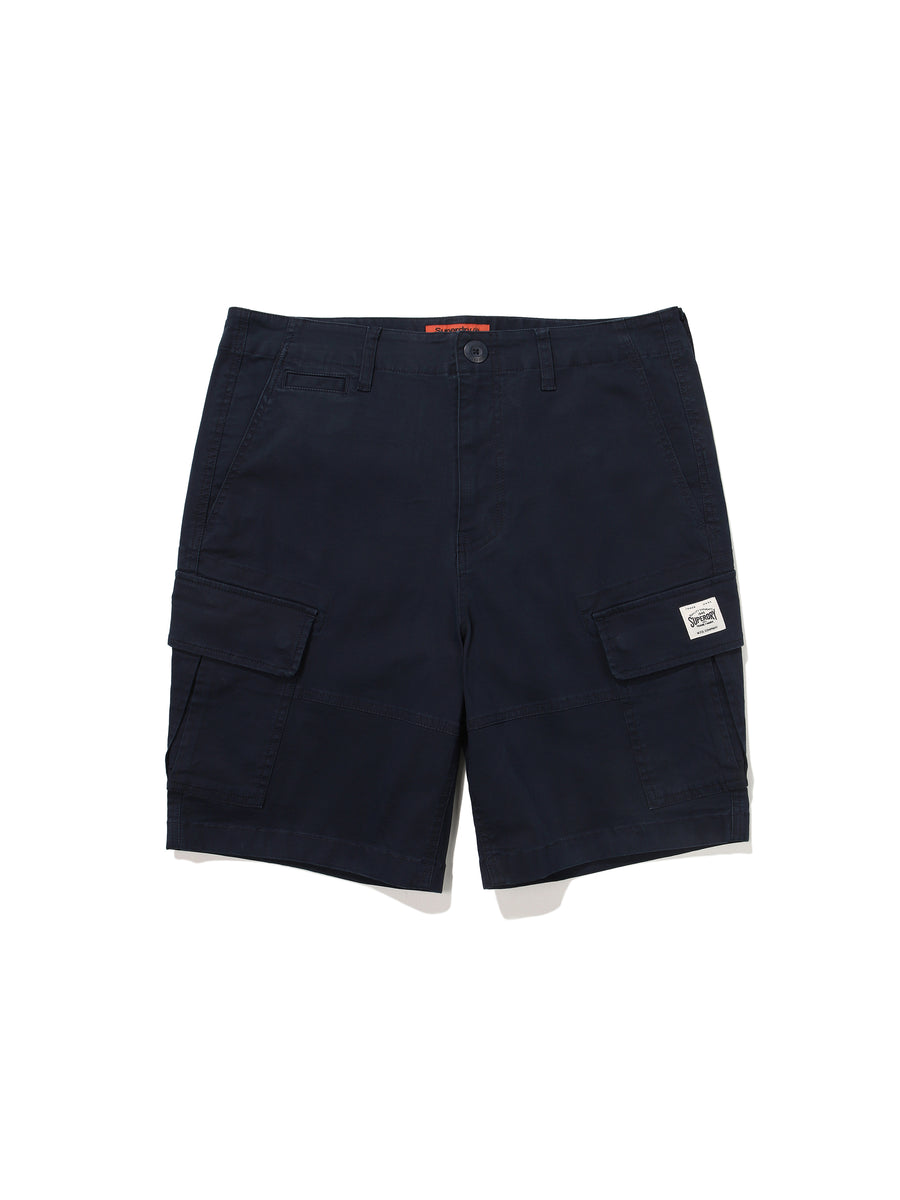 Cotton Core Cargo Shorts - Navy