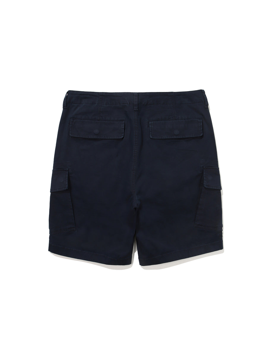 Cotton Core Cargo Shorts - Navy