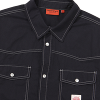 Color Stitch Western Shirt - Navy