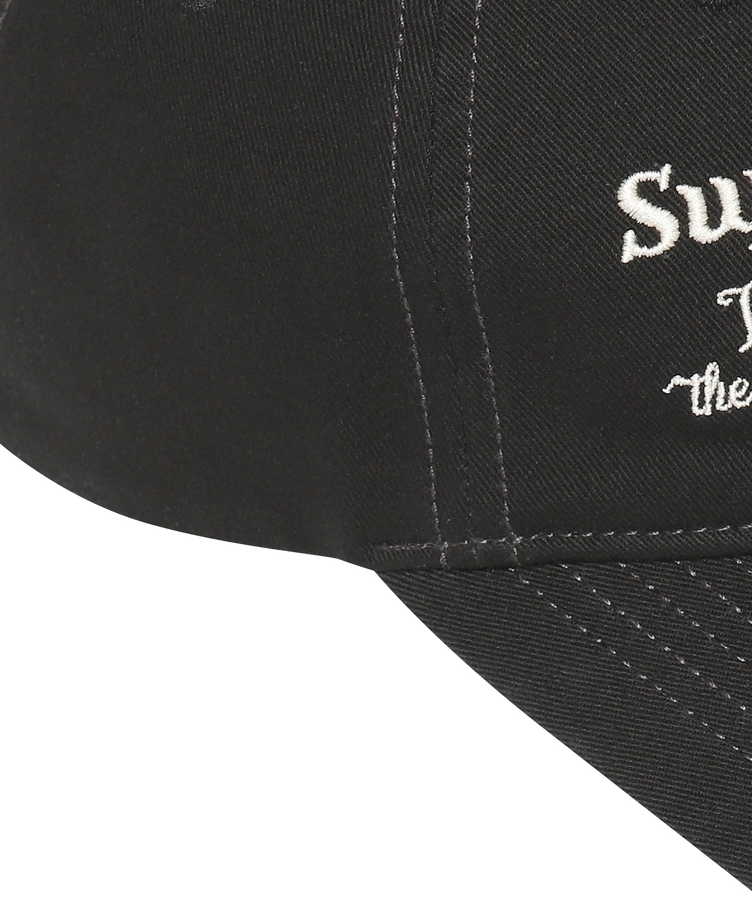 Vintage Embroidery Ball Cap - Black
