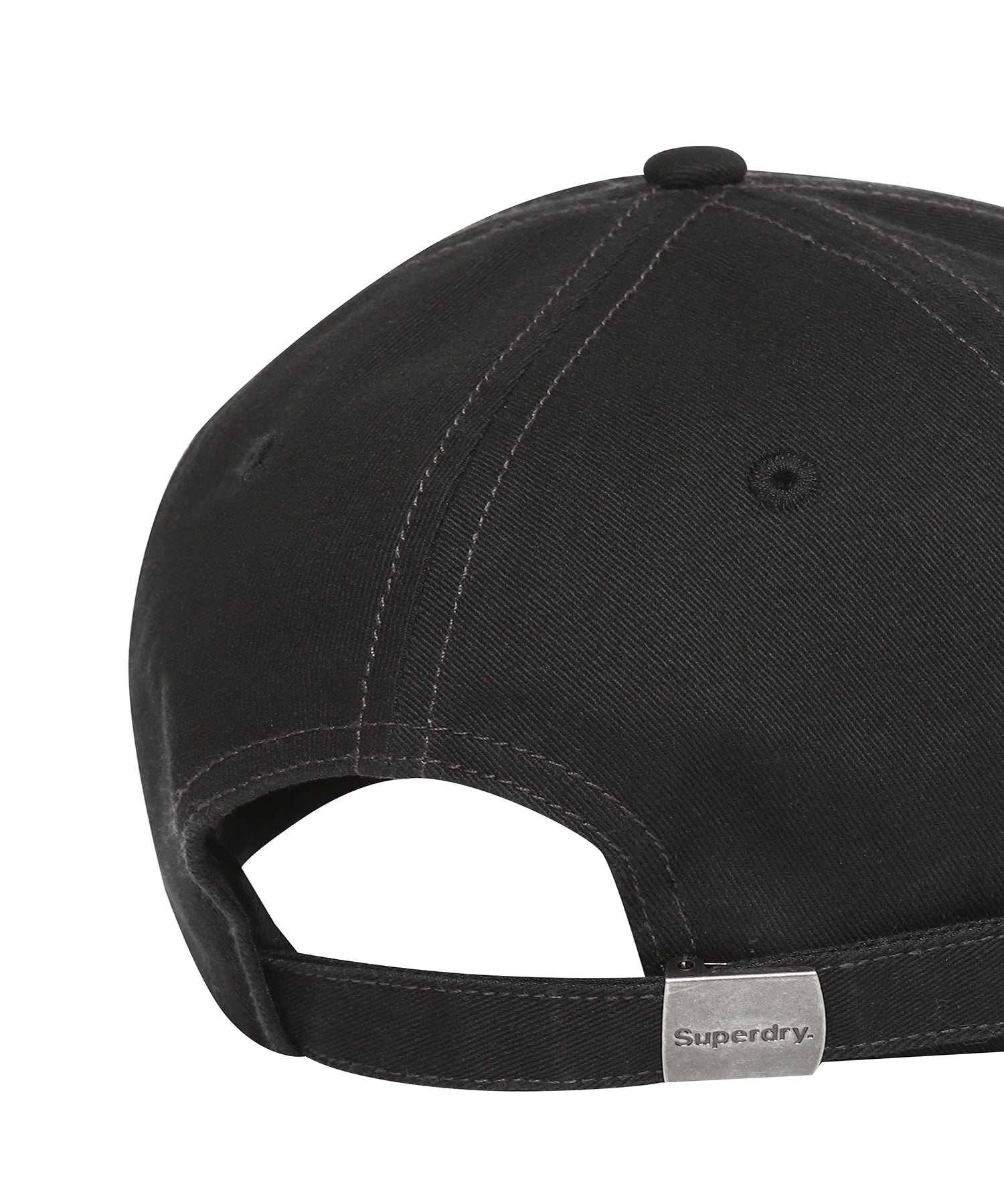 Vintage Embroidery Ball Cap - Black
