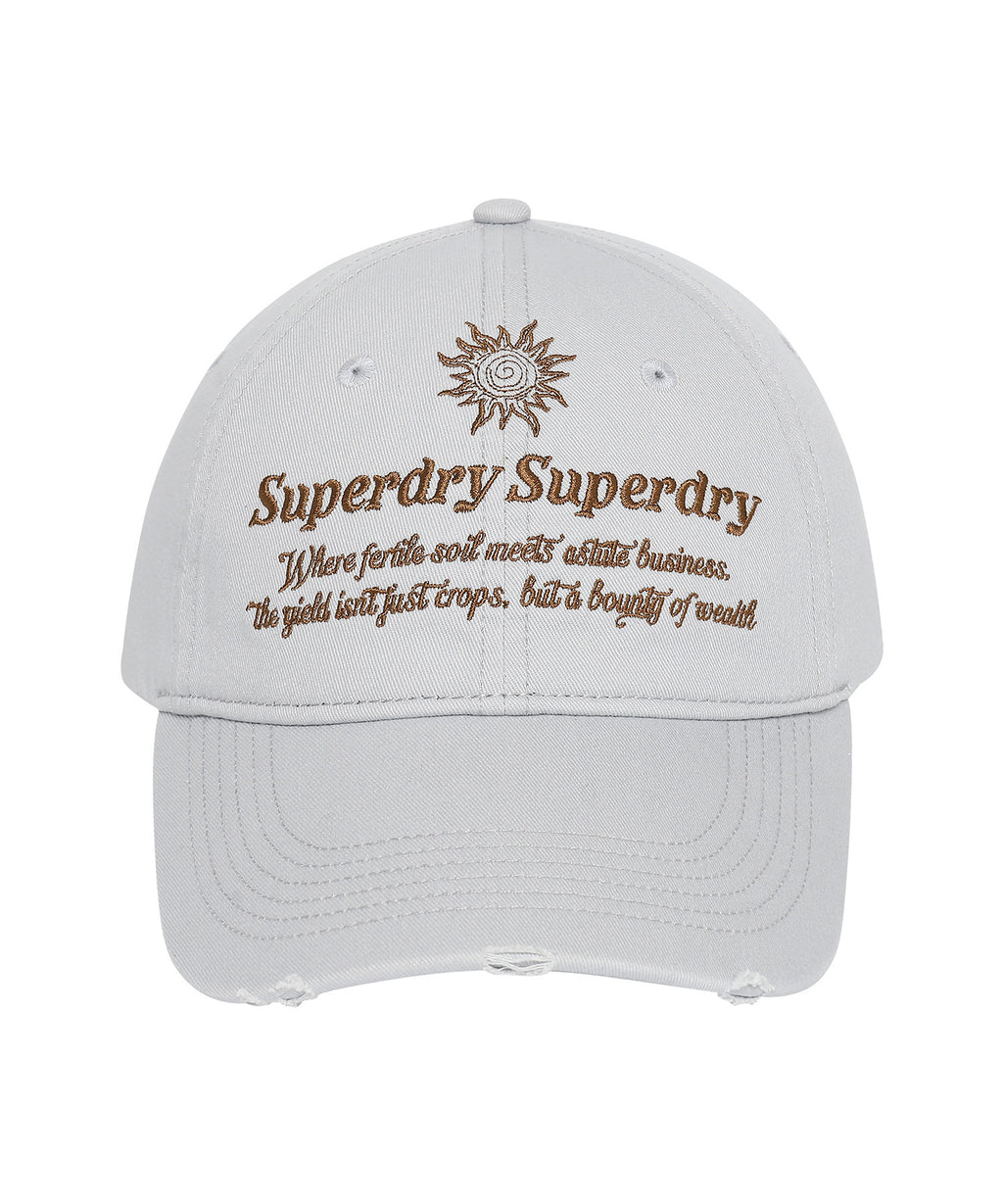 Vintage Embroidery Ball Cap - Grey