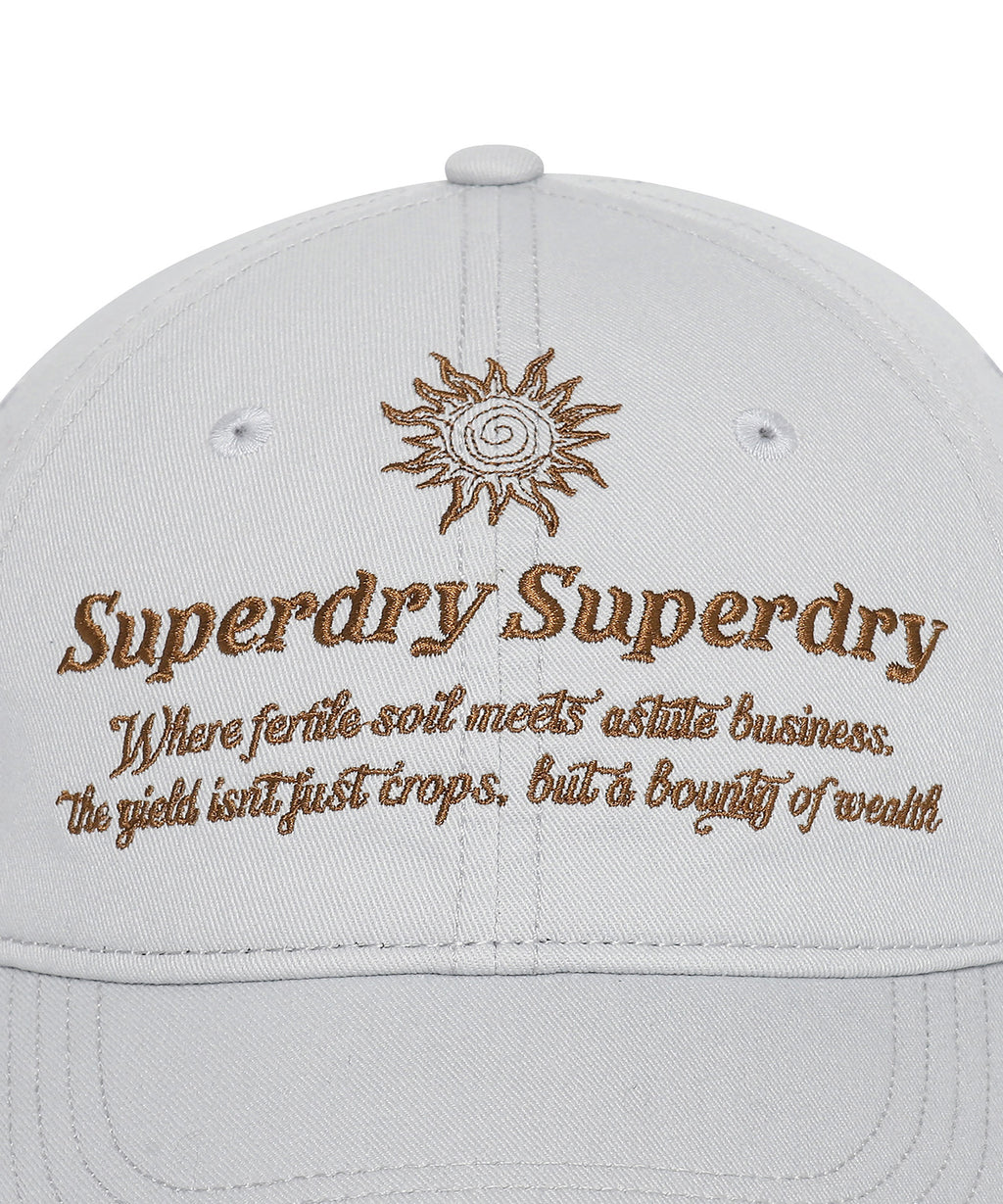 Vintage Embroidery Ball Cap - Grey