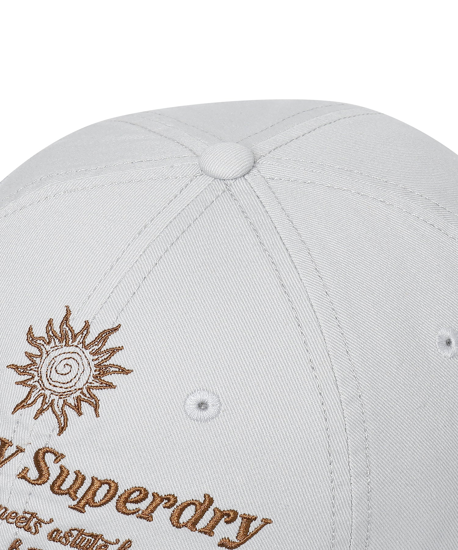 Vintage Embroidery Ball Cap - Grey