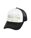 Surf Mesh Trucker Ball Cap - Black