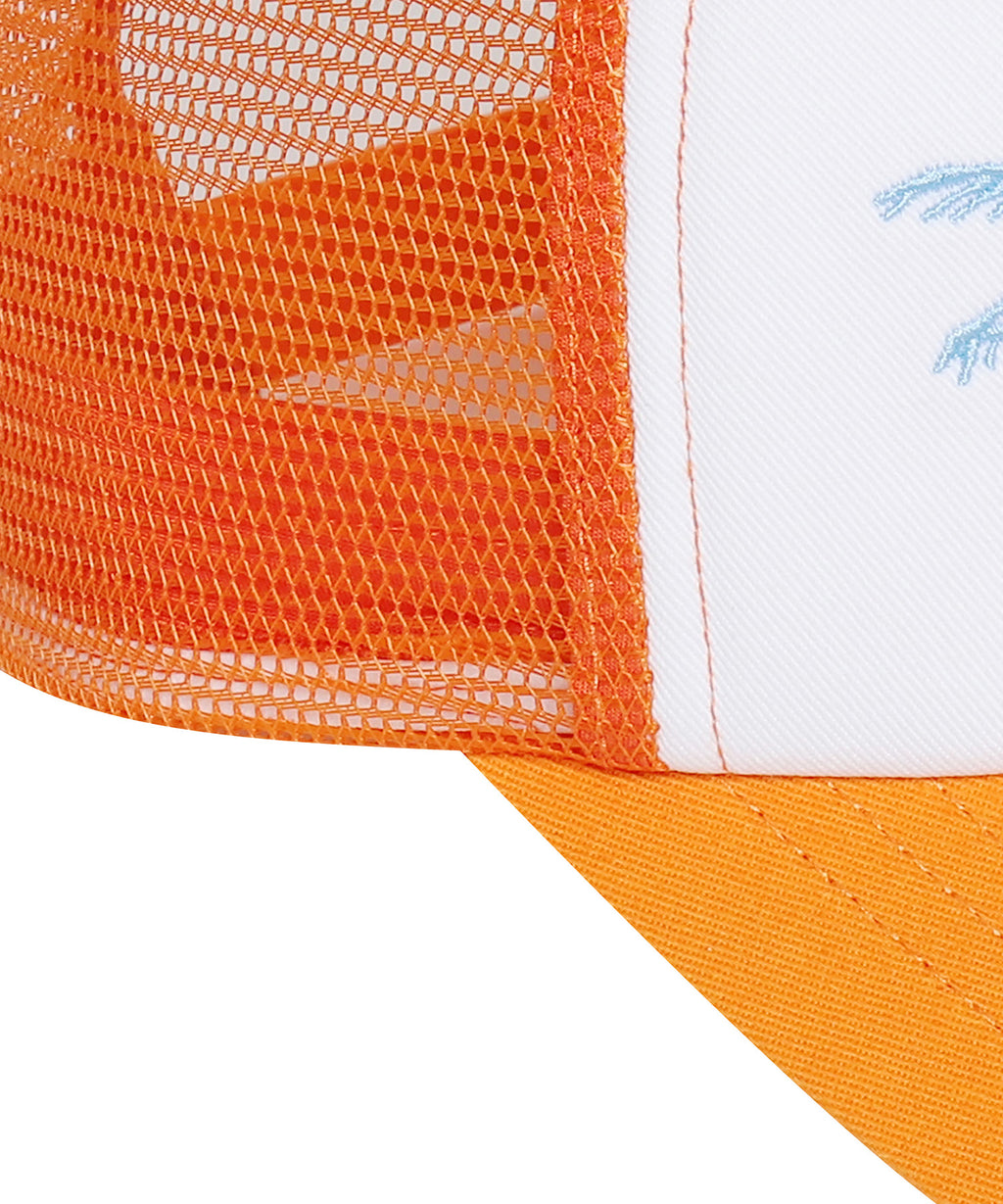 Surf Mesh Trucker Ball Cap - Orange