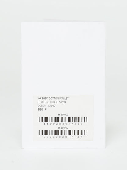 Washed Cotton Wallet