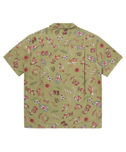 Farm Surf Hawaiian Shirt - Khaki