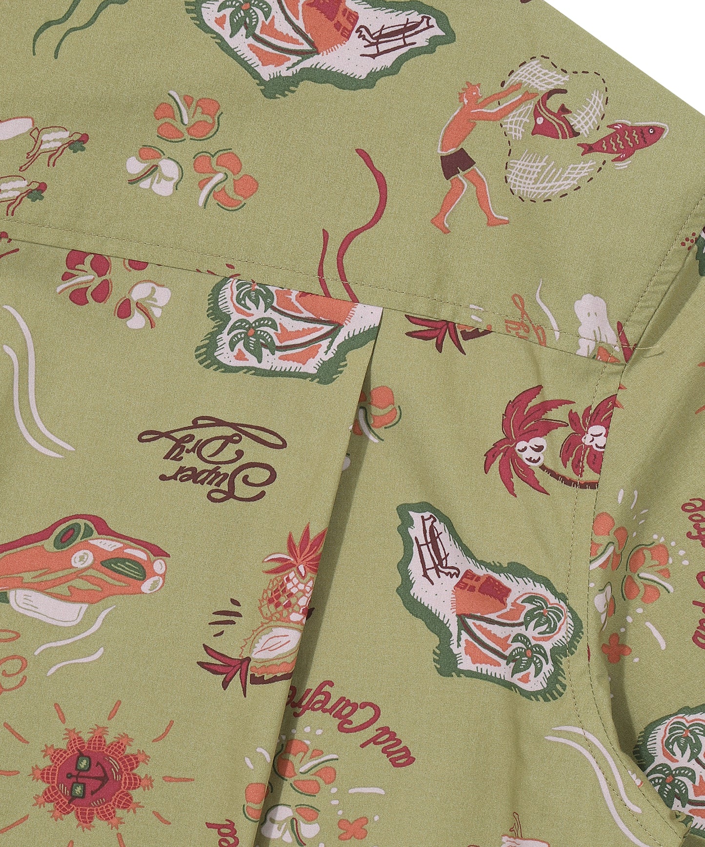 Farm Surf Hawaiian Shirt - Khaki