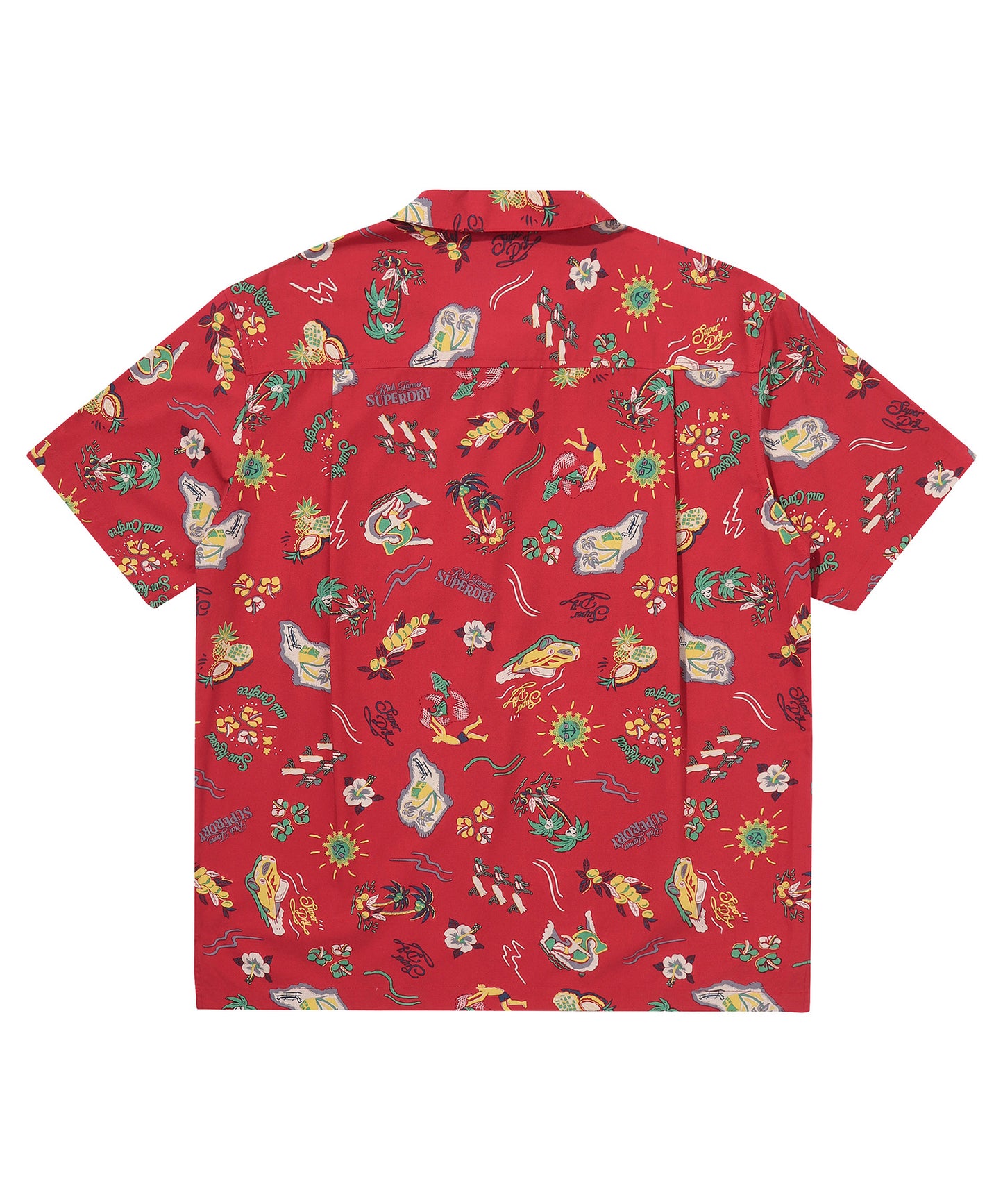 Farm Surf Hawaiian Shirt - Red