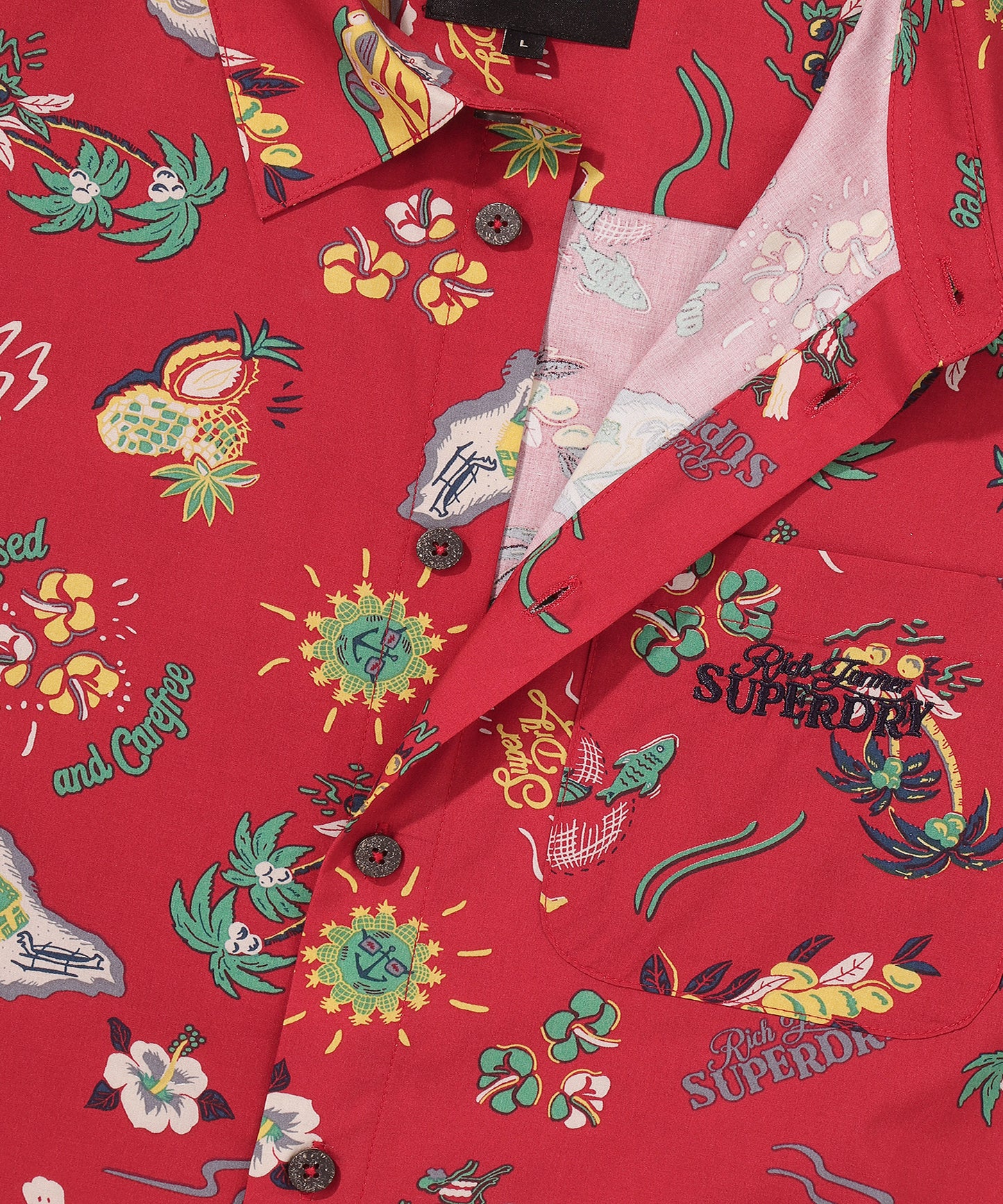 Farm Surf Hawaiian Shirt - Red