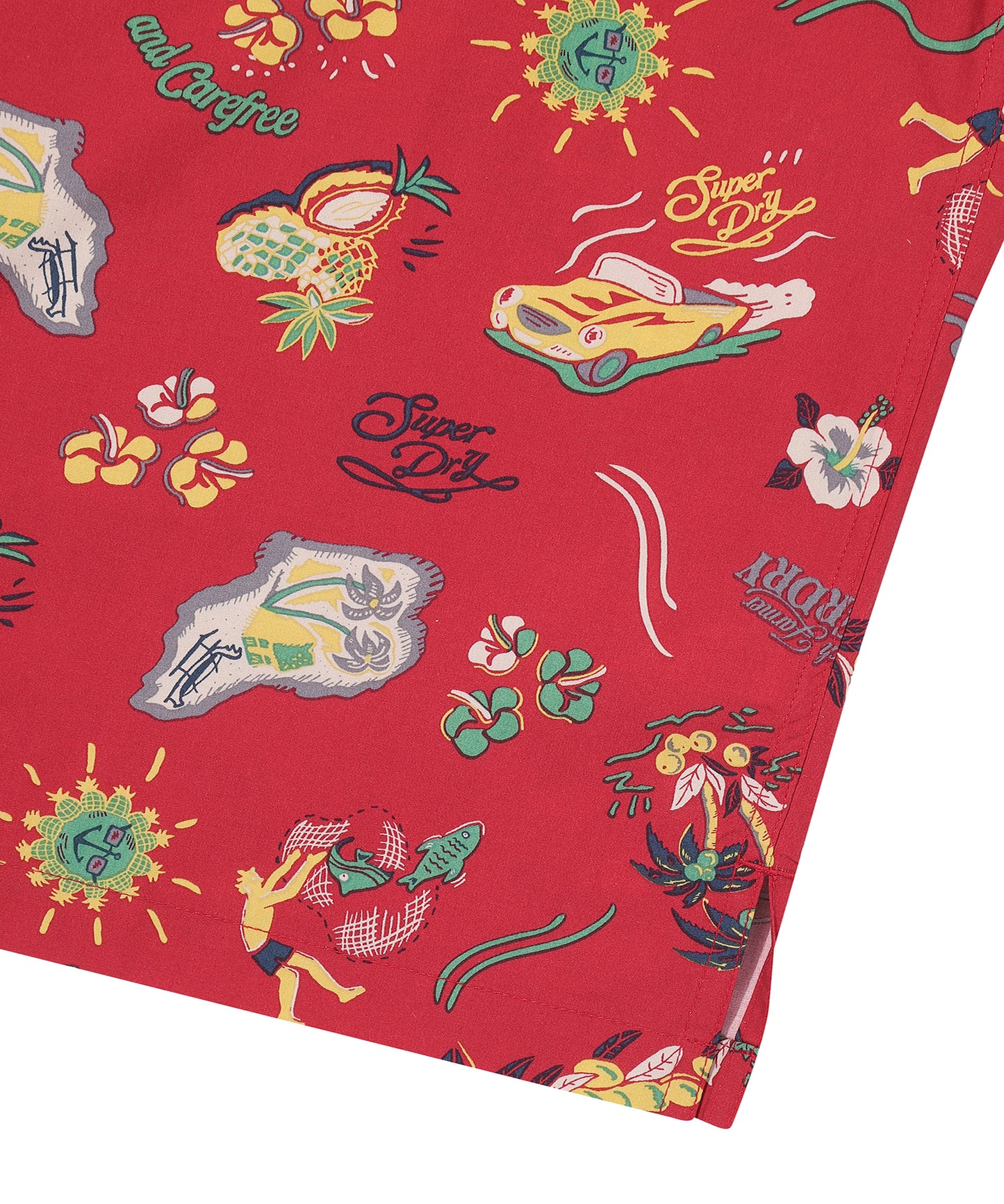 Farm Surf Hawaiian Shirt - Red