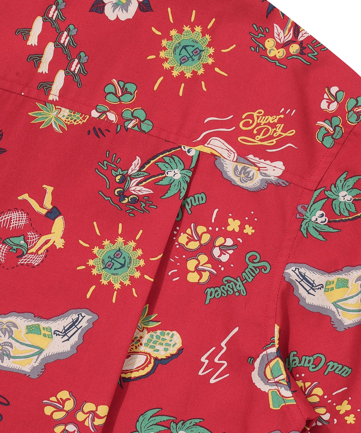 Farm Surf Hawaiian Shirt - Red