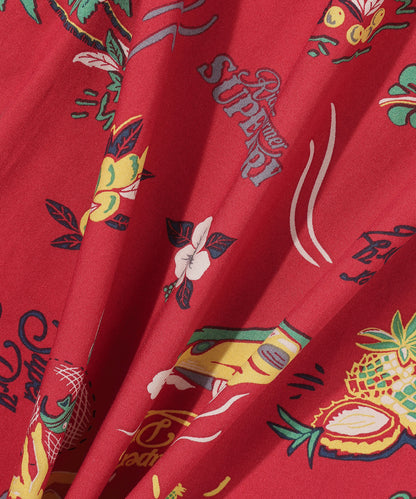 Farm Surf Hawaiian Shirt - Red