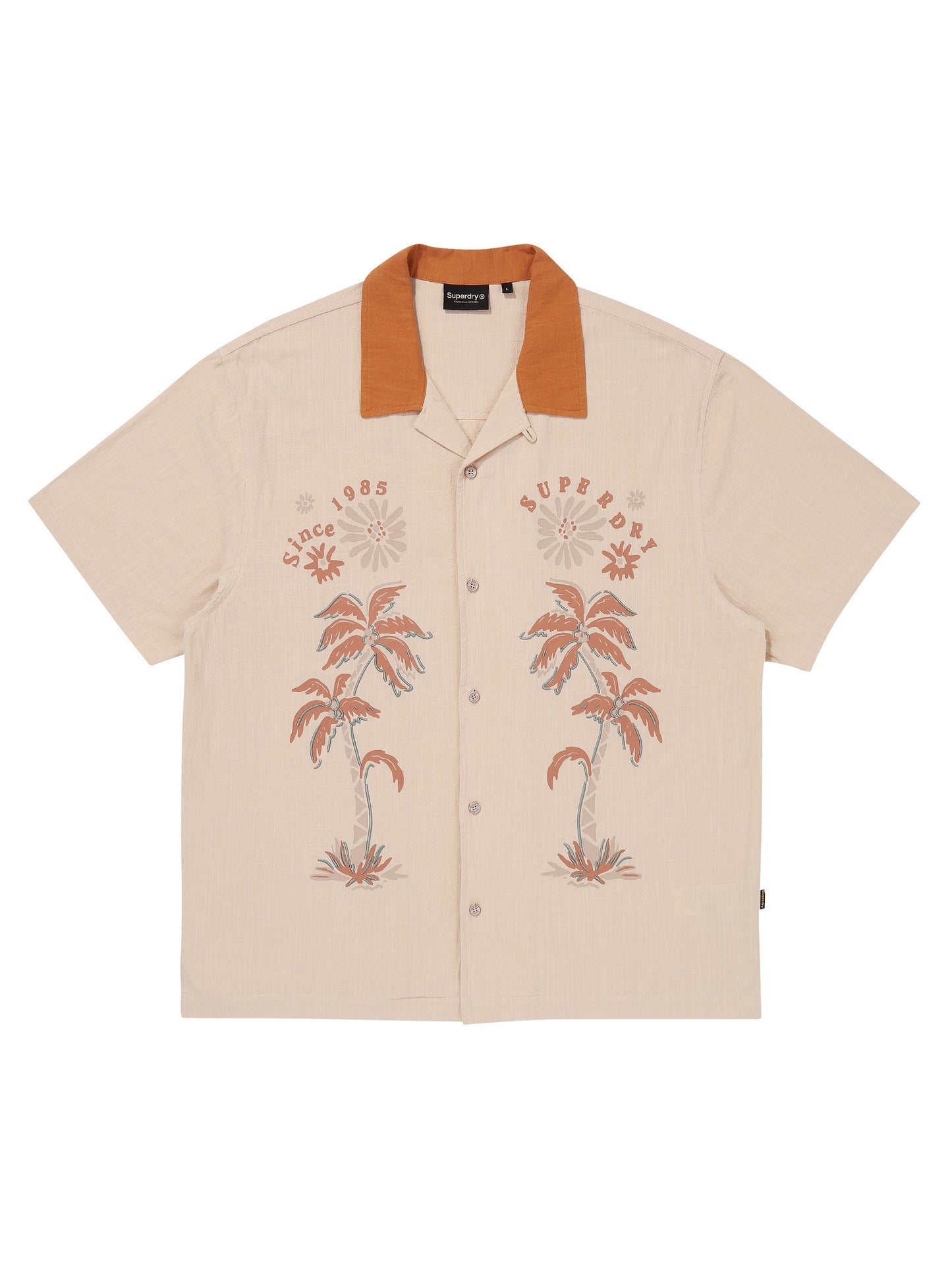Palm Tree Opencollar Pattern Shirt