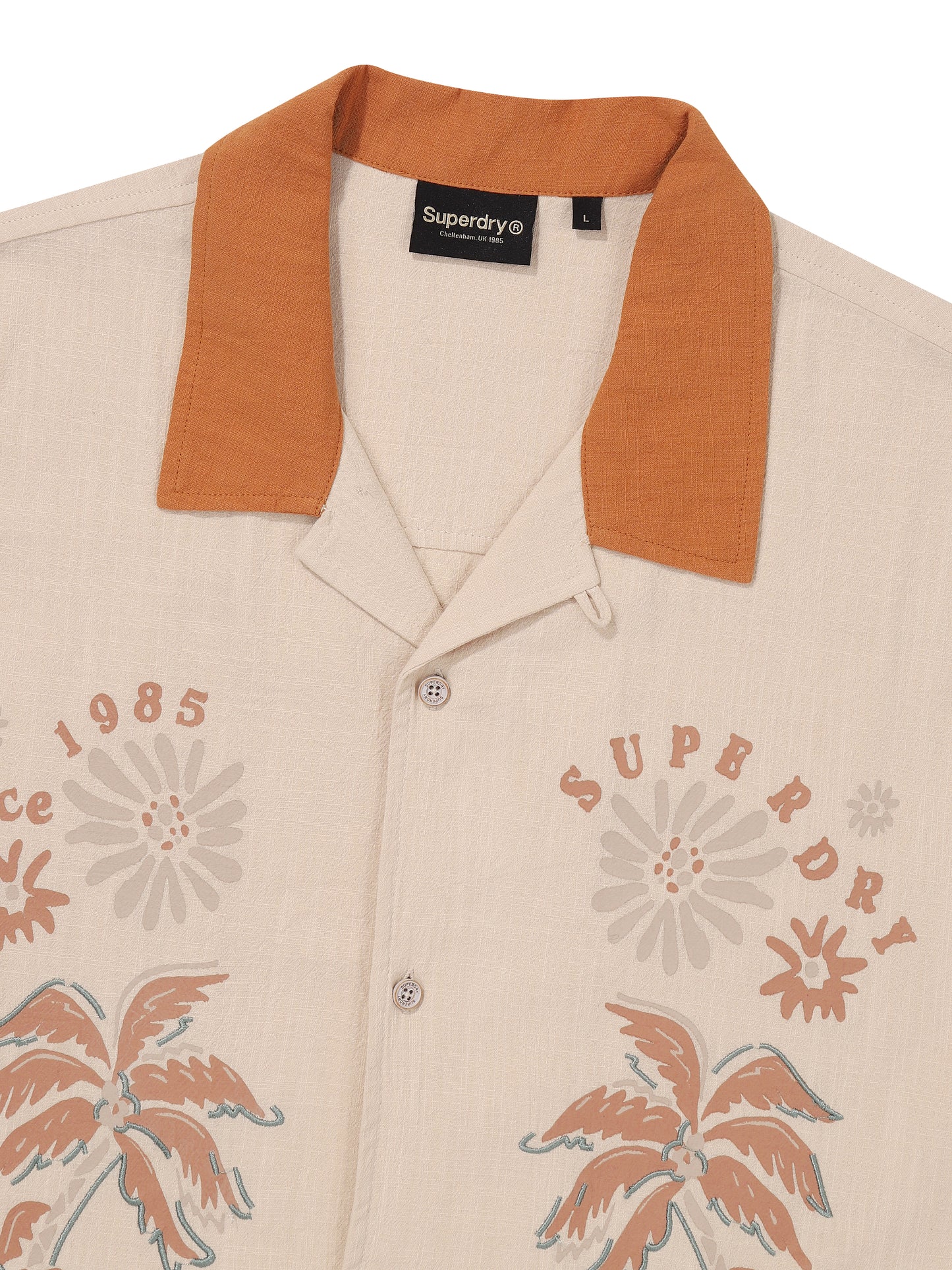 Palm Tree Opencollar Pattern Shirt