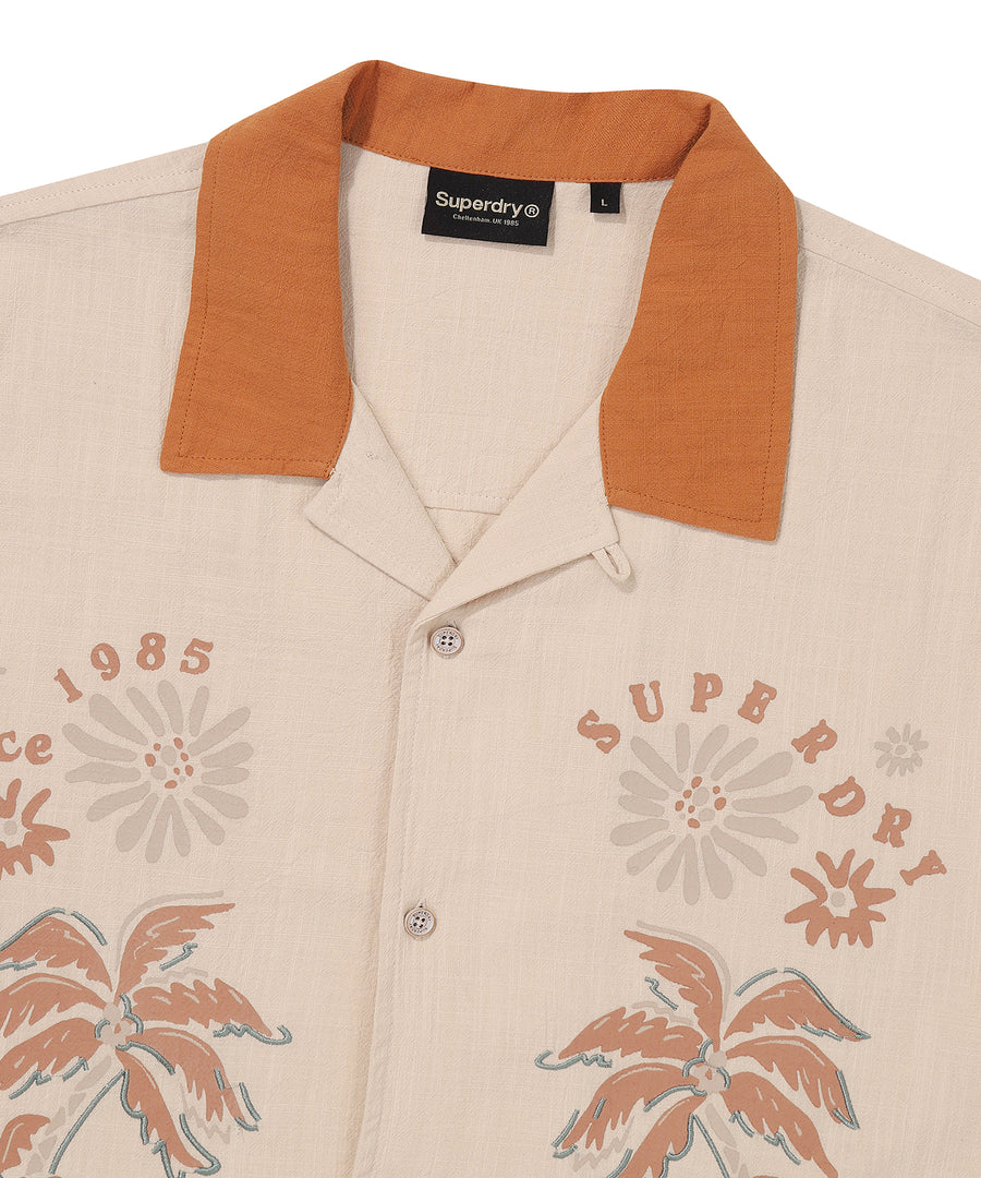 Palm Tree Opencollar Pattern Shirt