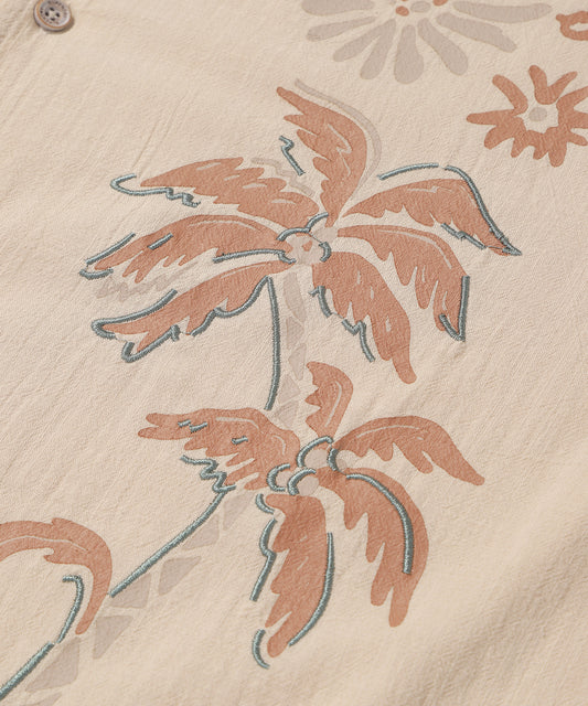 Palm Tree Opencollar Pattern Shirt