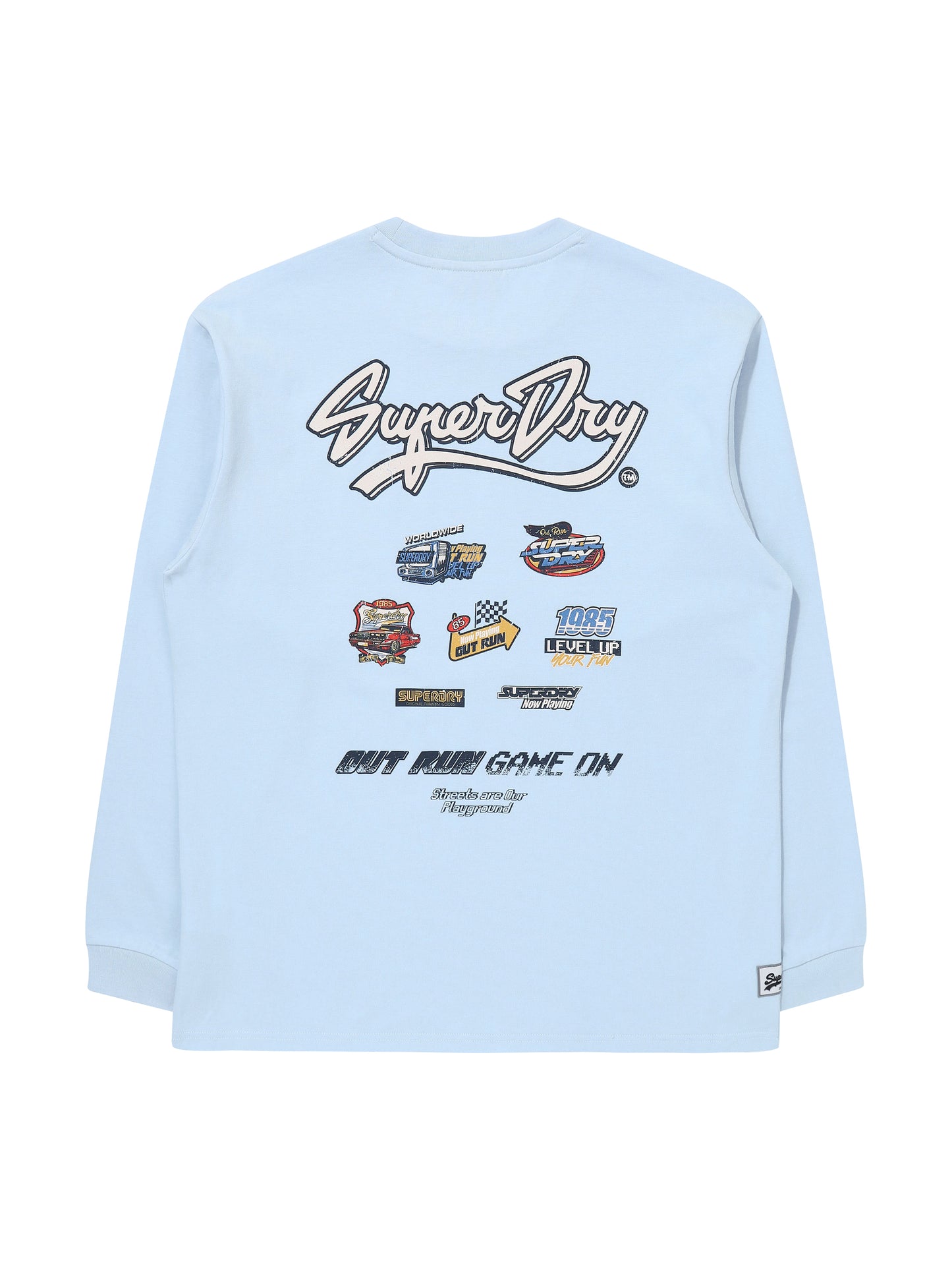 Racer Long Sleeve - Grey/Blue