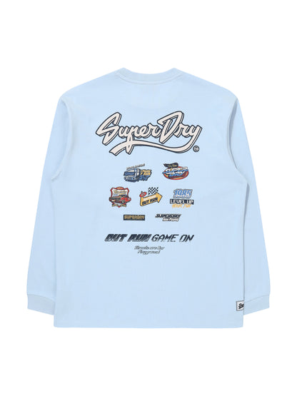 Racer Long Sleeve - Grey/Blue