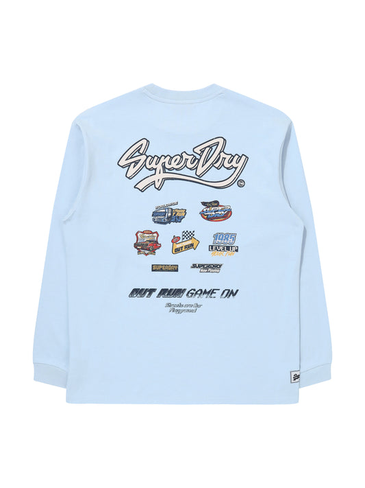 Racer Long Sleeve - Grey/Blue