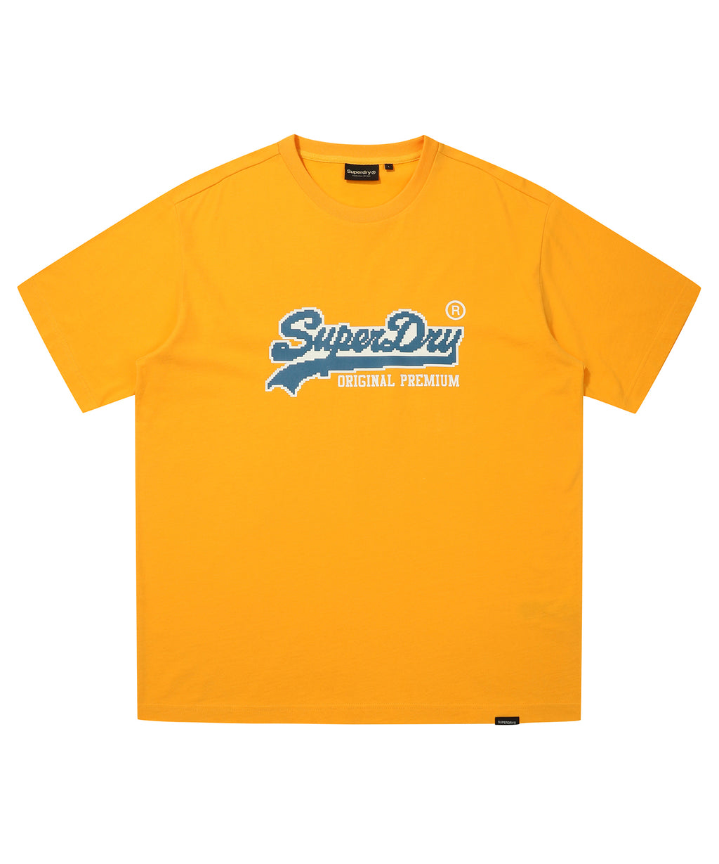 Pixel Logo T-Shirt - D/Yellow