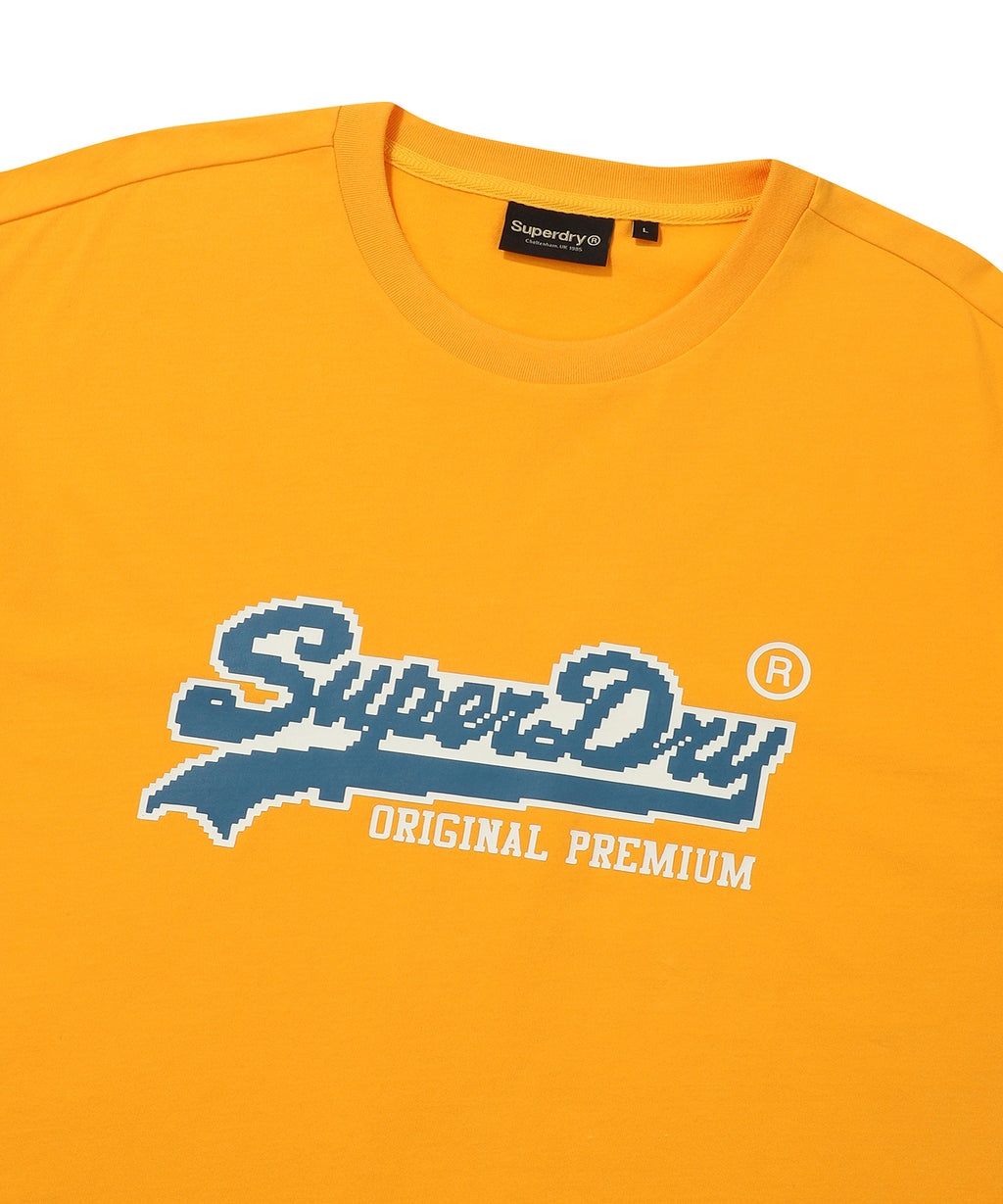 Pixel Logo T-Shirt - D/Yellow
