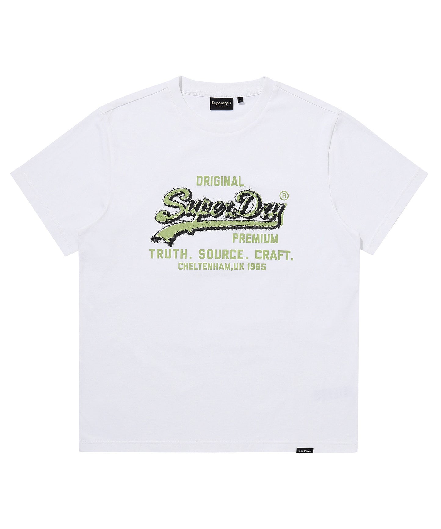 Sprayed Vintage Logo T-Shirt - White