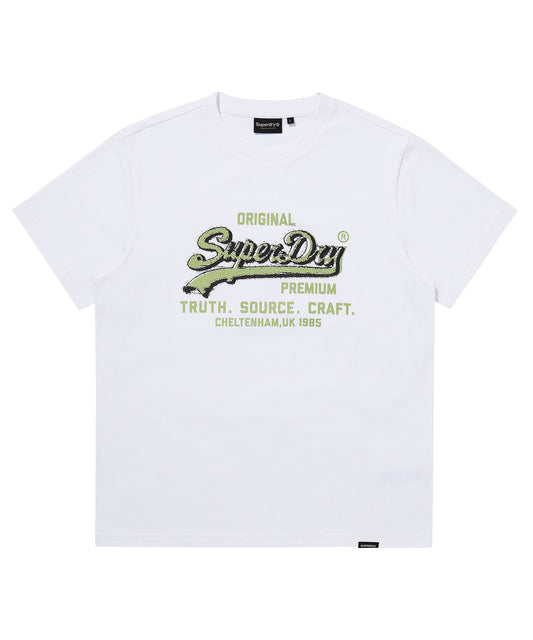 Sprayed Vintage Logo T-Shirt - White