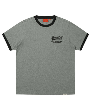 Vintage Logo Ringer T-Shirt - M/Grey