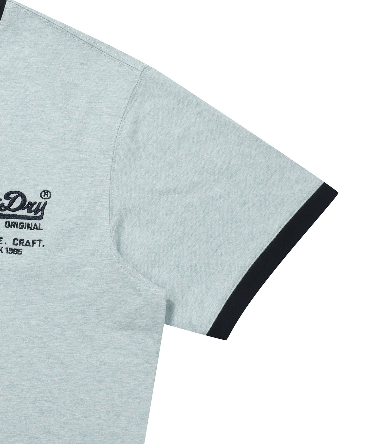 Vintage Logo Ringer T-Shirt - M/Skyblue