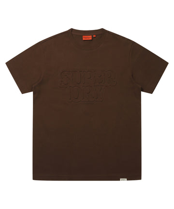 Big Logo Emb T-Shirt - Brown