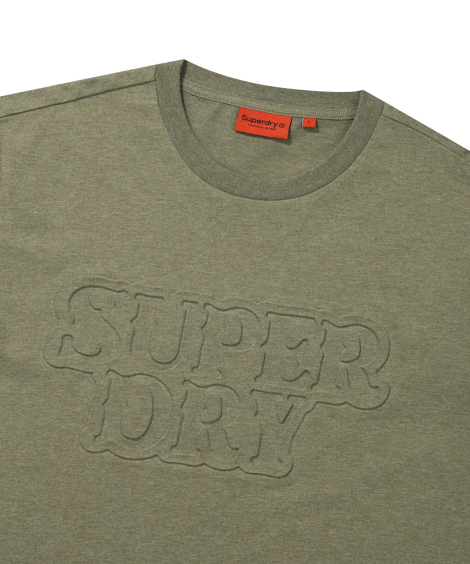 Big Logo Emb T-Shirt - Light Khaki