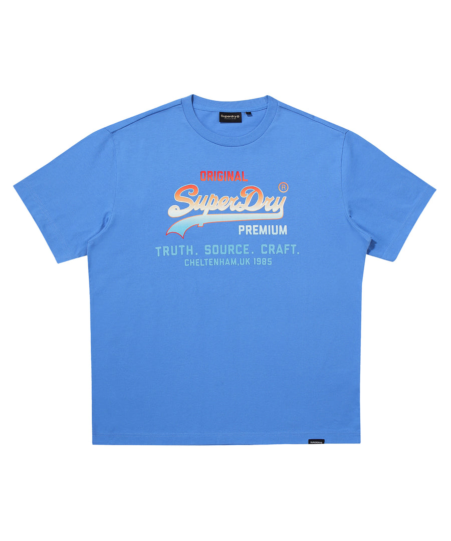 1985 Gradient Vintage Logo T-Shirt - Blue