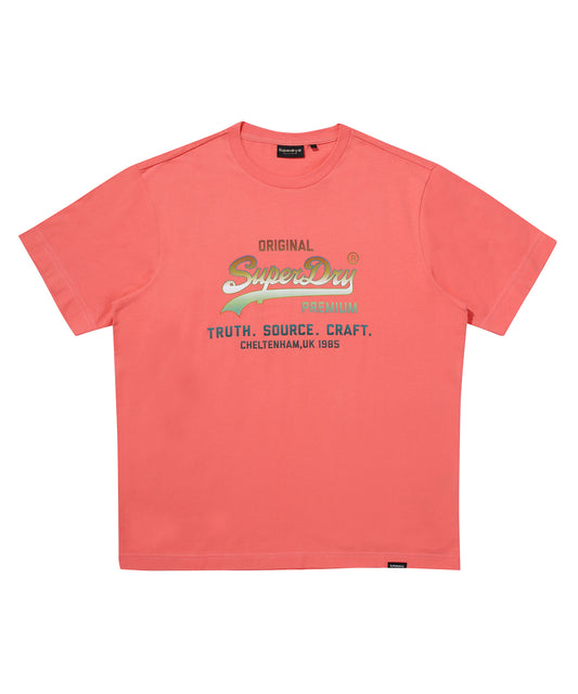 1985 Gradient Vintage Logo T-Shirt - Coral