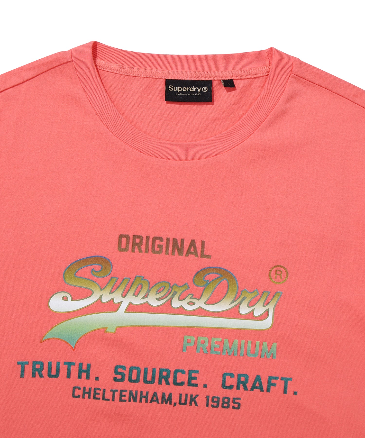 1985 Gradient Vintage Logo T-Shirt - Coral