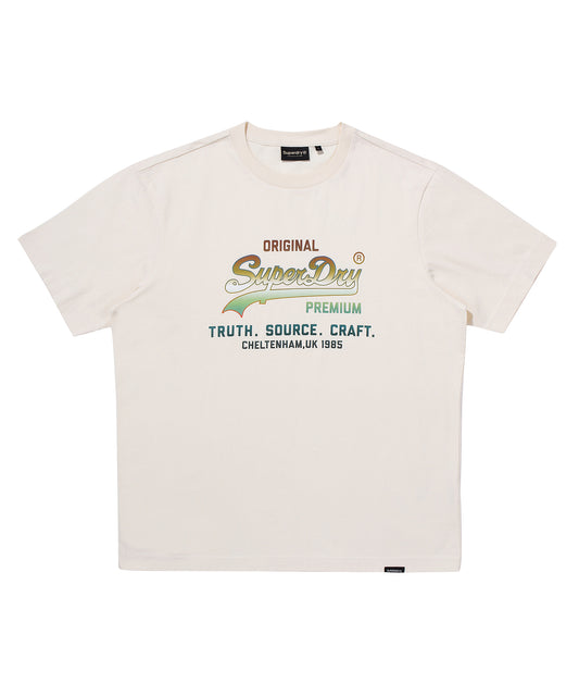 1985 Gradient Vintage Logo T-Shirt - Cream