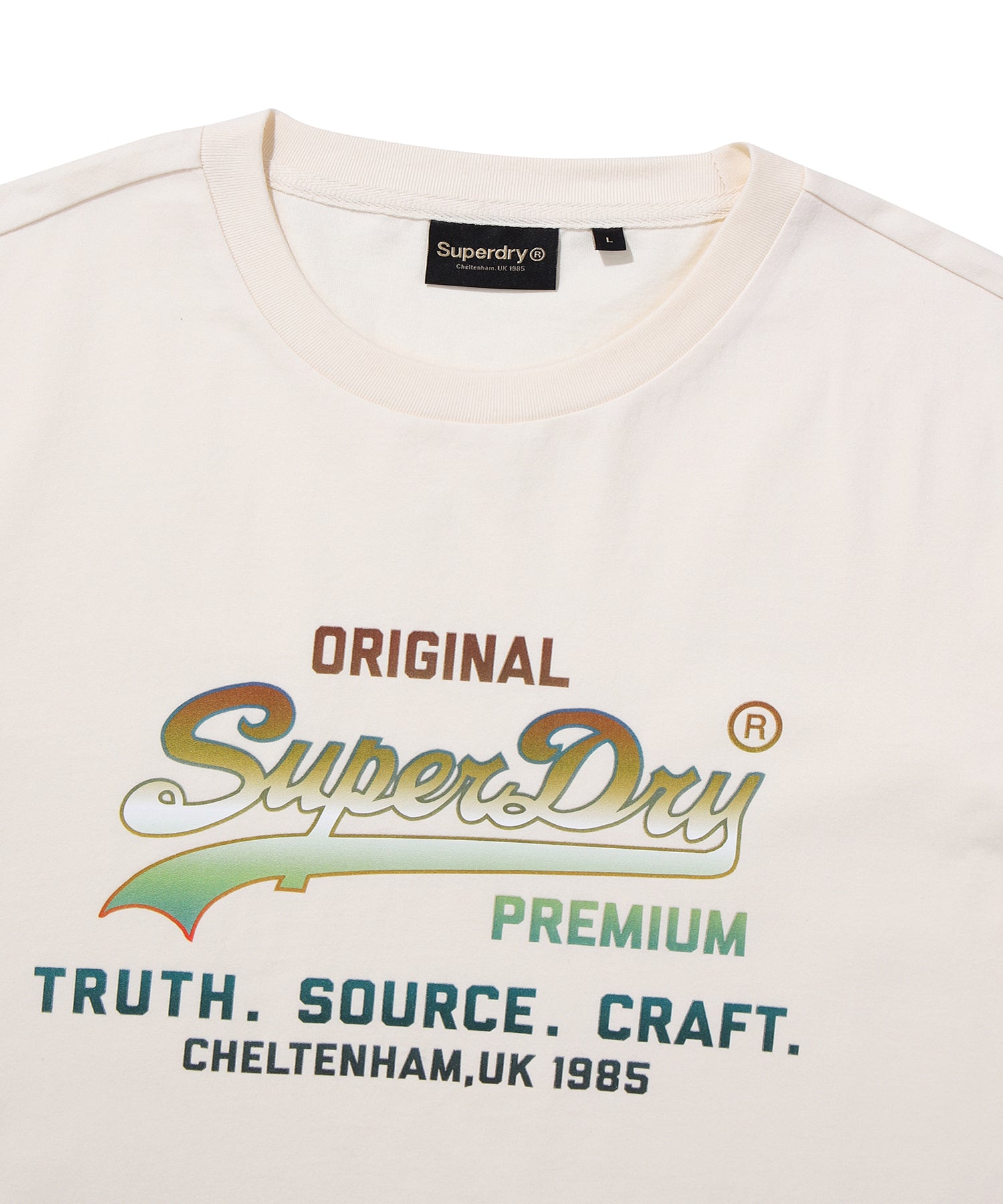 1985 Gradient Vintage Logo T-Shirt - Cream