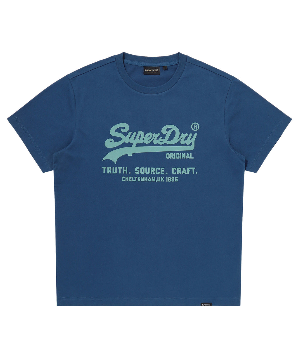 Vintage Logo T-Shirt - D/Blue