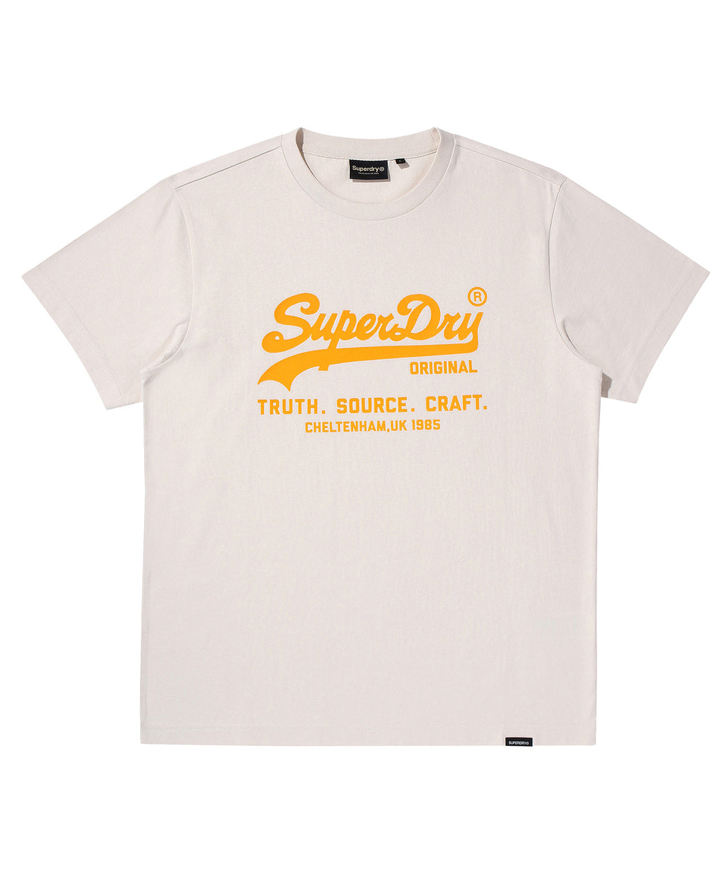 Vintage Logo T-Shirt - L/Beige