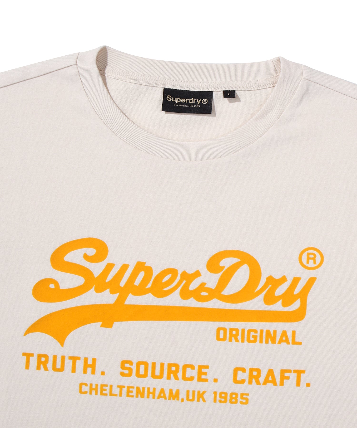 Vintage Logo T-Shirt - L/Beige